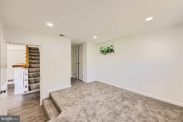 view of carpeted empty room