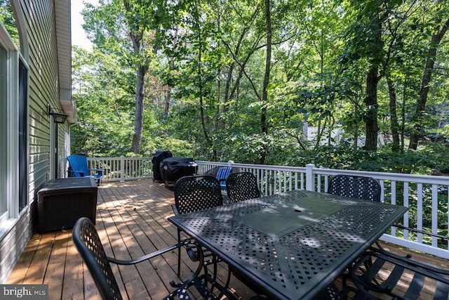 view of wooden terrace