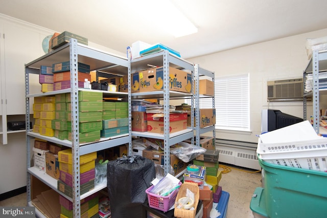 storage room with a wall unit AC