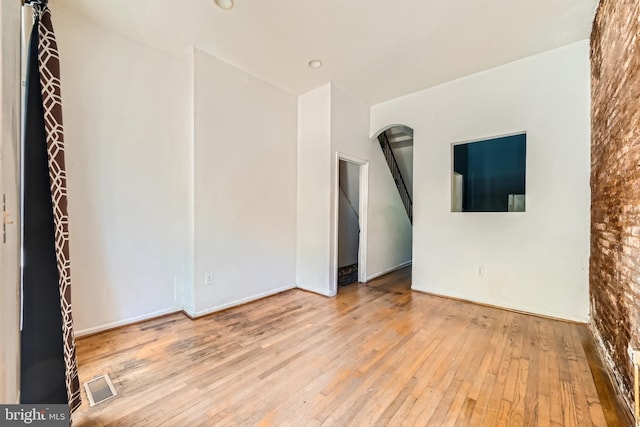 interior space featuring light hardwood / wood-style floors