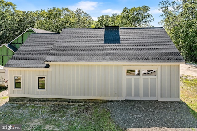 view of rear view of property