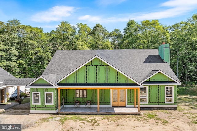 view of front of property with a patio area