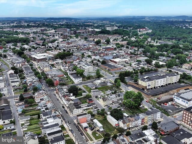 aerial view featuring a mountain view