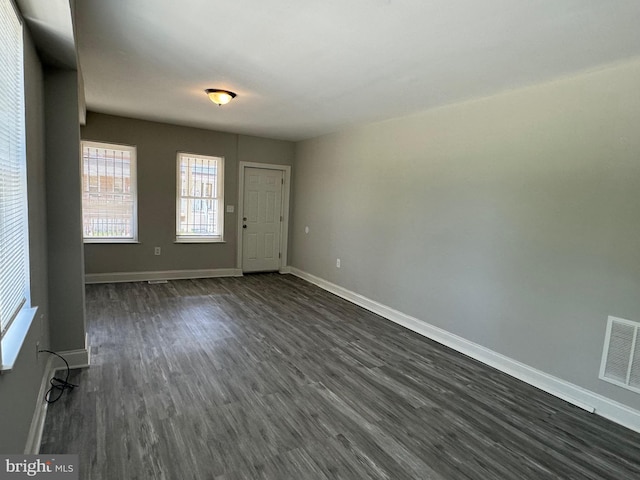 entryway featuring dark hardwood / wood-style flooring