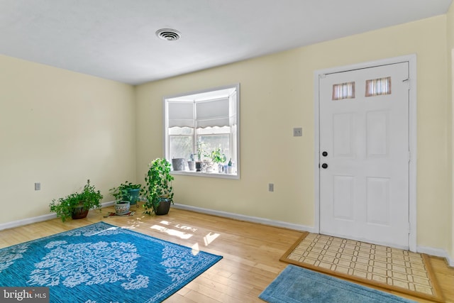 entrance foyer featuring hardwood / wood-style floors