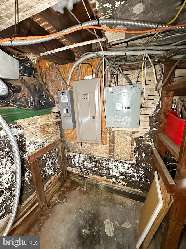 utility room with electric panel