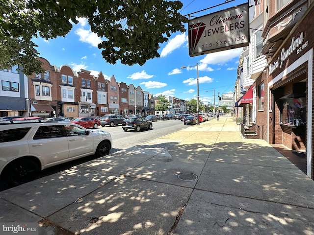 view of road