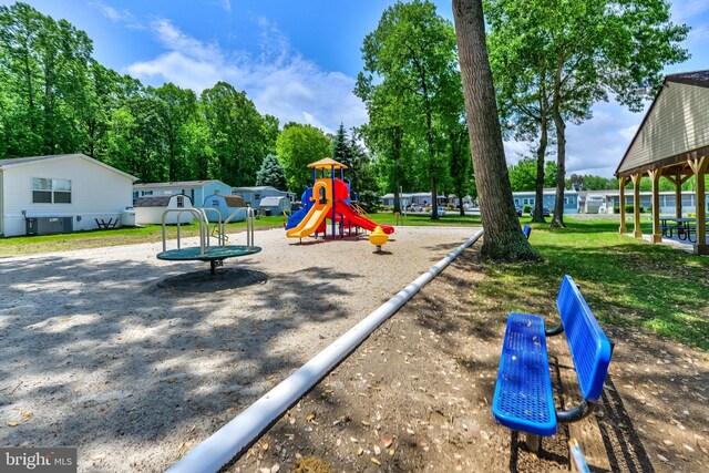 view of jungle gym