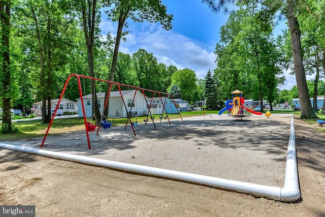 view of play area