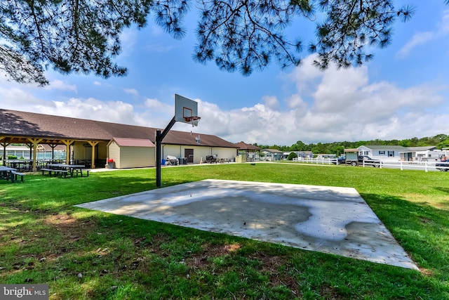 exterior space featuring a lawn