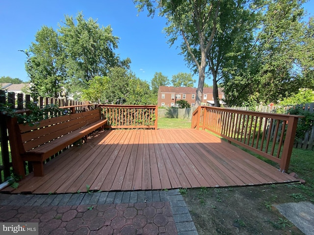 view of wooden terrace