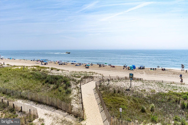 water view with a beach view