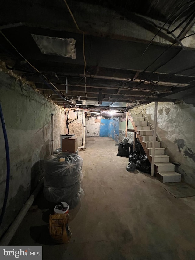 view of basement