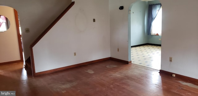 interior space featuring hardwood / wood-style flooring