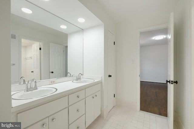 bathroom featuring vanity