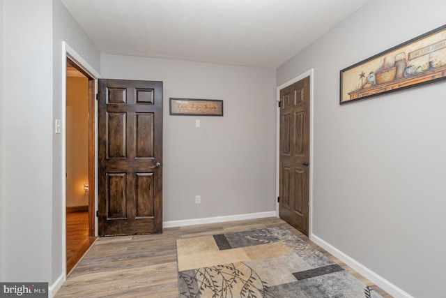 entrance foyer featuring light hardwood / wood-style flooring