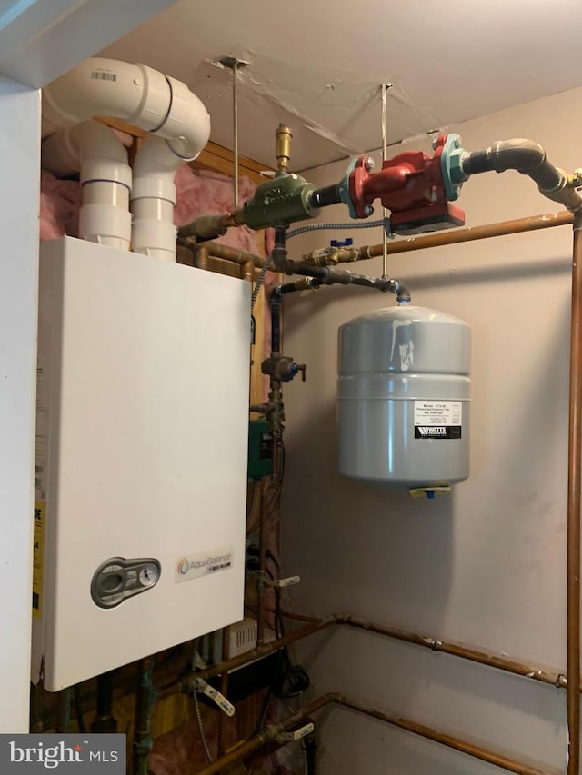 utilities featuring tankless water heater