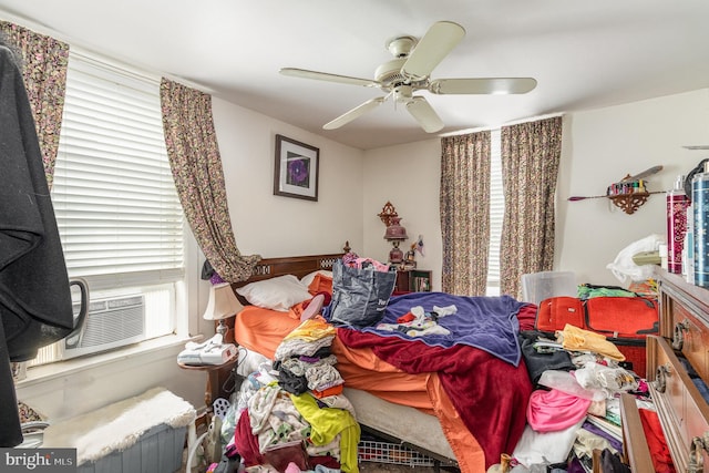 28 N 4th St, Steelton, PA 17113 - bedroom with ceiling fan, cooling unit, and multiple windows