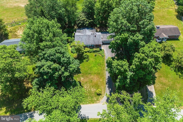 view from above of property