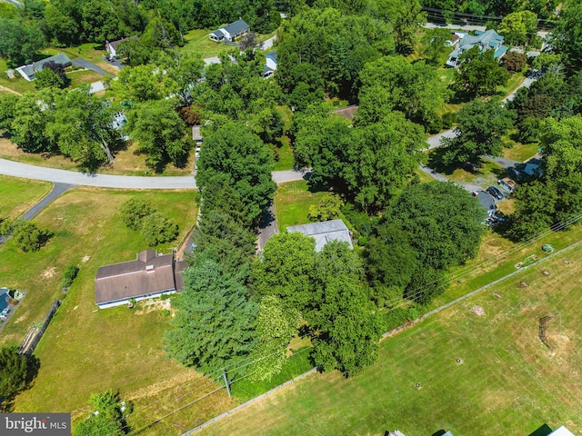 aerial view of property's location
