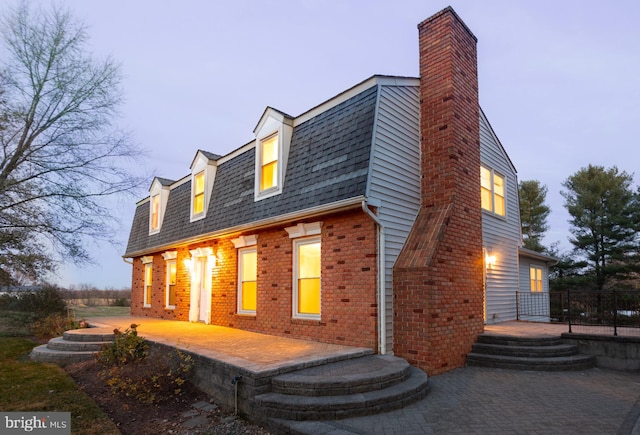 exterior space with a patio area