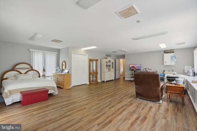 interior space featuring light wood-type flooring