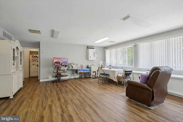 interior space featuring hardwood / wood-style floors