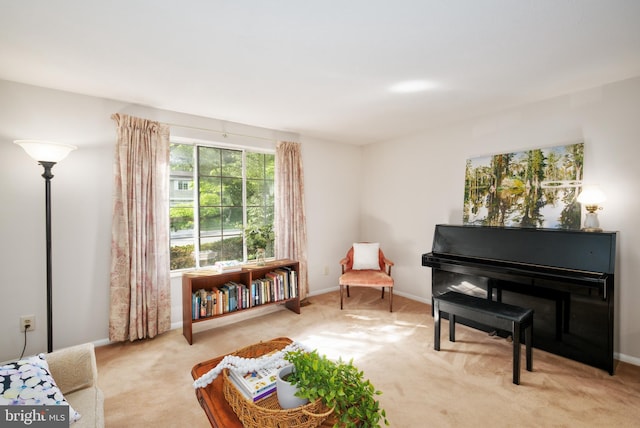 10712 Freds Oak Ct, Burke, VA 22015 - sitting room with carpet flooring and baseboards
