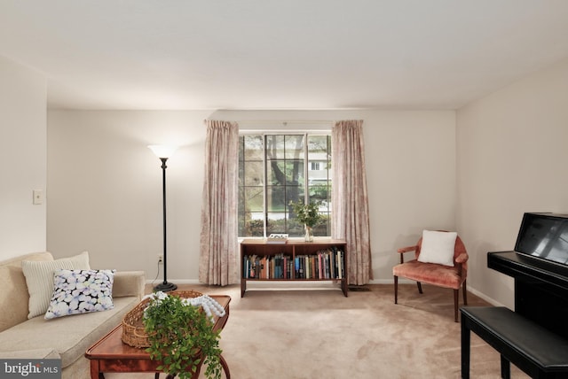 10712 Freds Oak Ct, Burke, VA 22015 - living room featuring light carpet and baseboards
