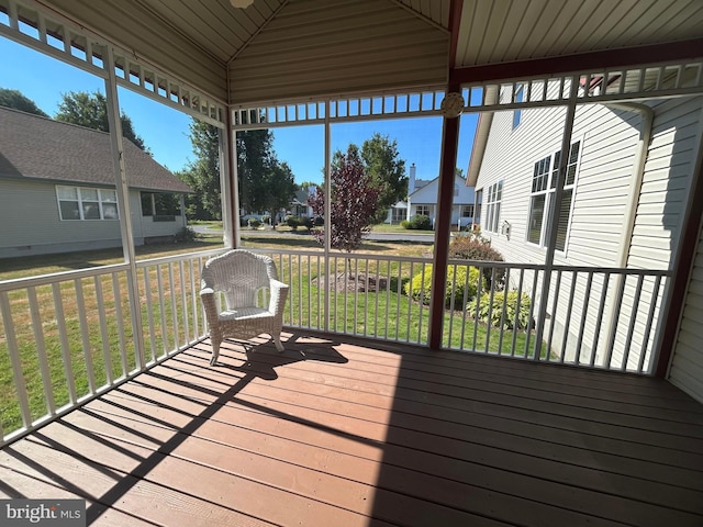 wooden terrace with a gazebo