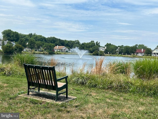 view of water feature