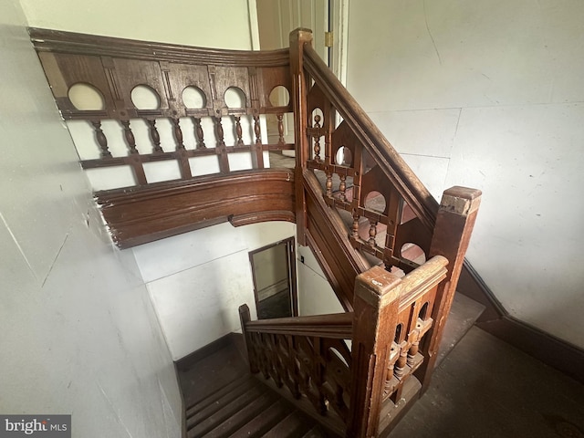 view of staircase