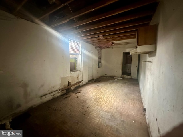 view of basement