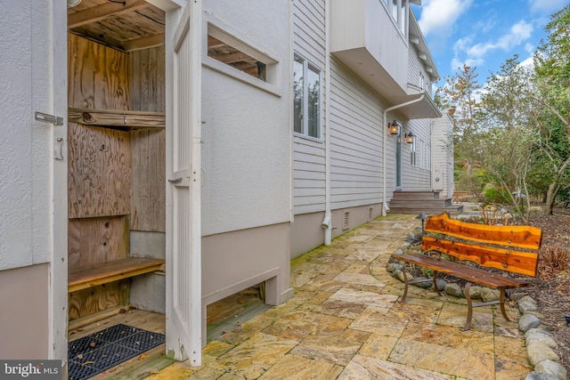 exterior space featuring a patio