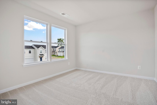 view of carpeted empty room