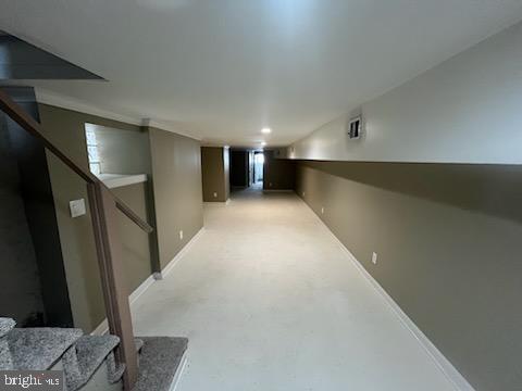 view of basement