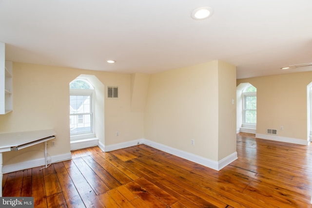 interior space featuring hardwood / wood-style floors