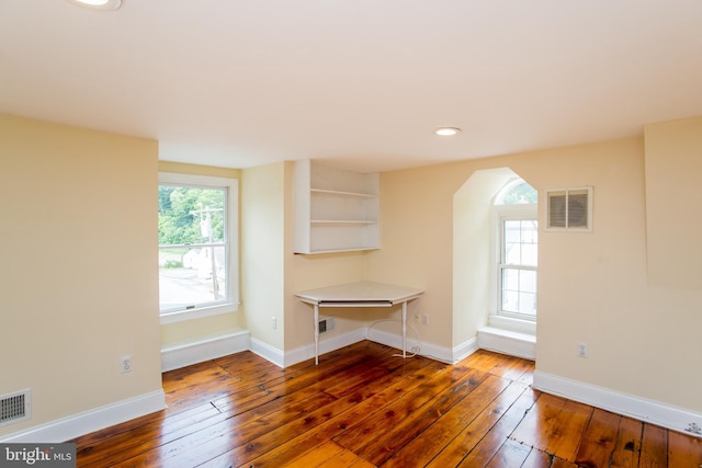 interior space featuring hardwood / wood-style floors