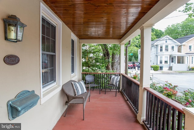 balcony with a porch