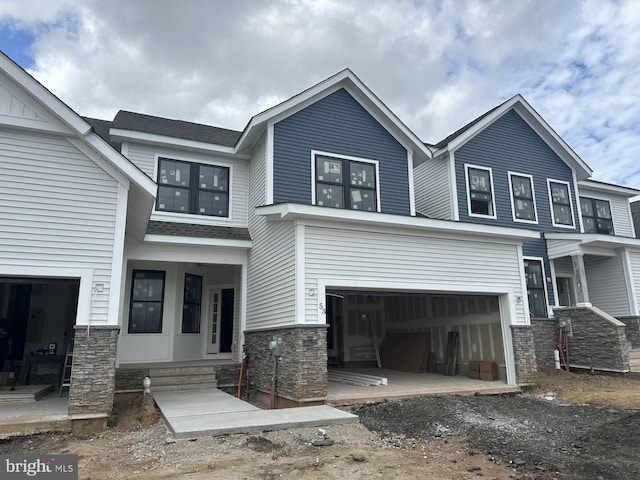 view of front of house featuring a garage