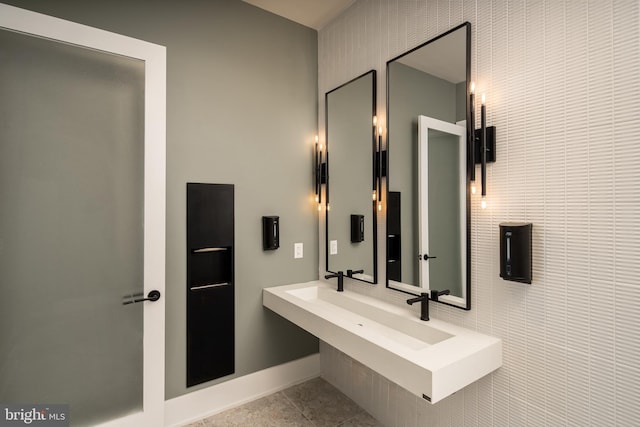 bathroom featuring tile patterned floors