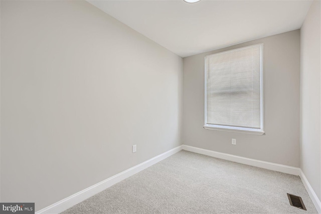 view of carpeted empty room