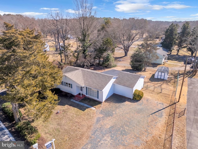 birds eye view of property