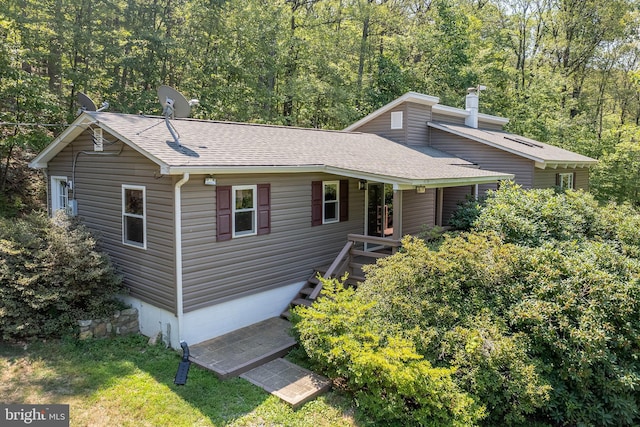 view of front of home