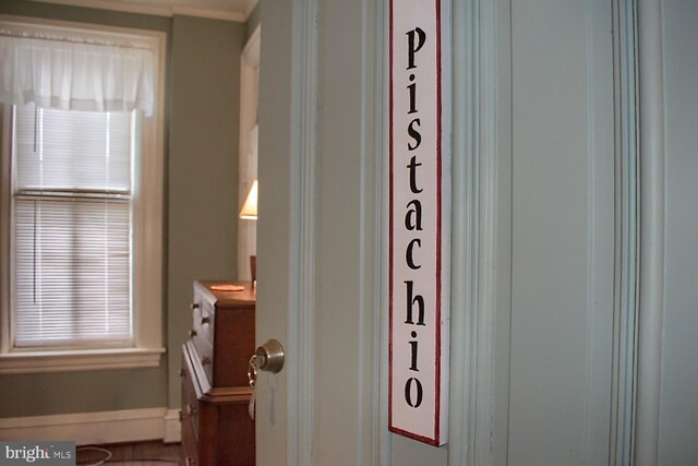 interior details featuring crown molding