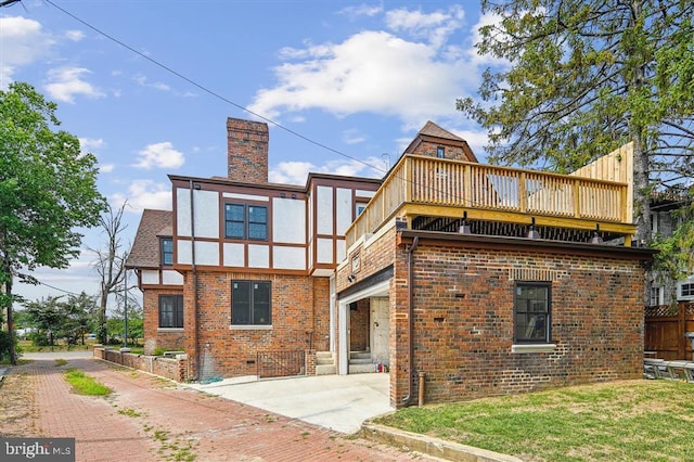 view of rear view of property