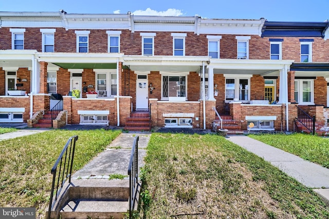 view of property with a front yard