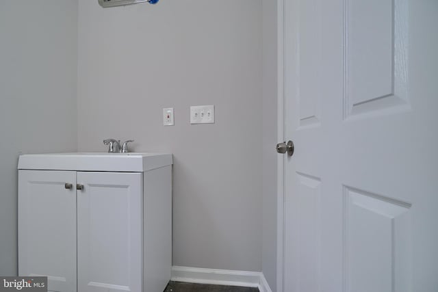 bathroom with vanity