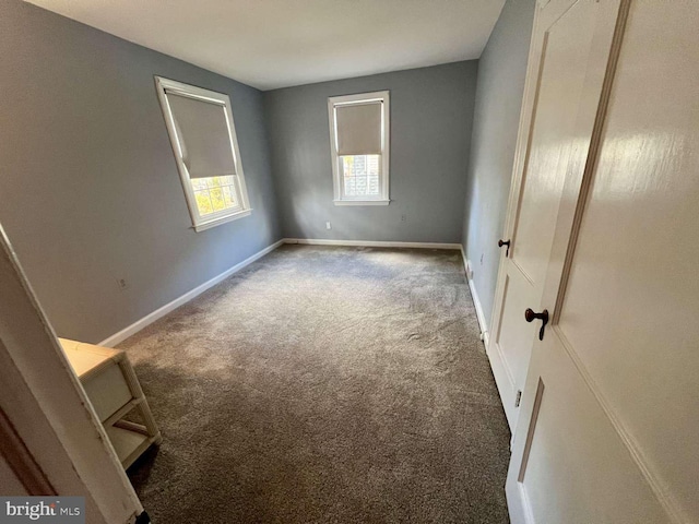 view of carpeted empty room