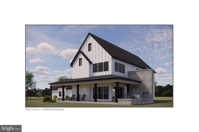 view of front of house with a porch